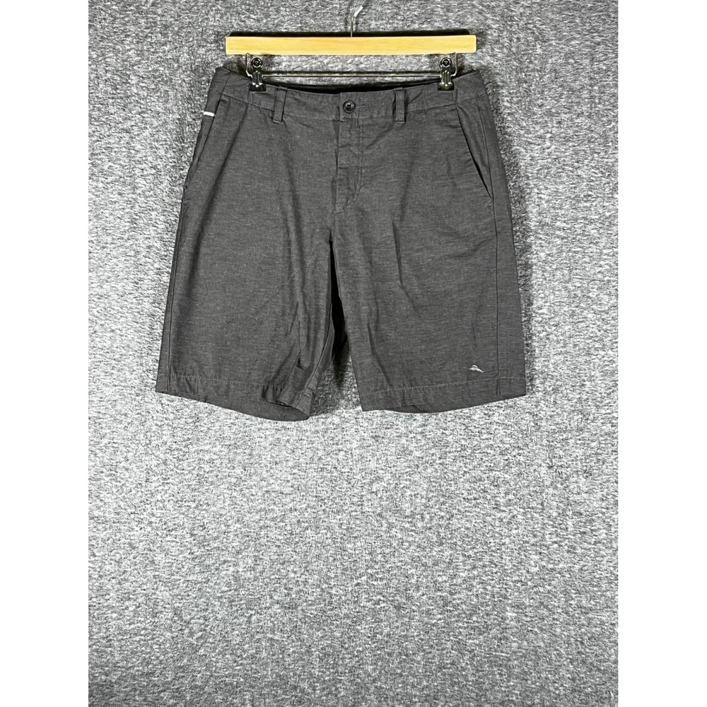 Tommy Bahama Mens Boracay Gray Stretch Chino Golf Shorts Size 34‎ Heathered Gray